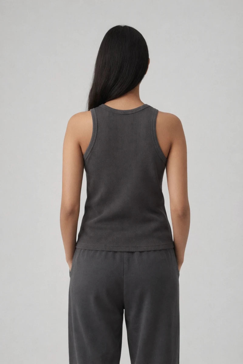 Dark Grey Tank Top - Shop For Asha