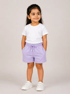 Girls Shorts: Lilac