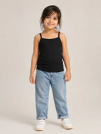 Girls Spaghetti top: Black