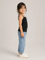Girls Spaghetti top: Black