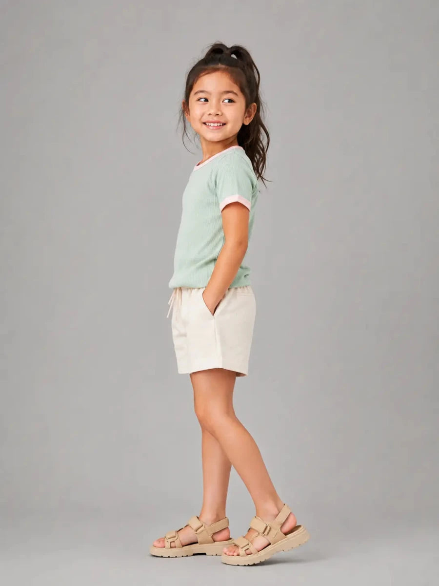 Girls rib top mint green - Shop For Asha