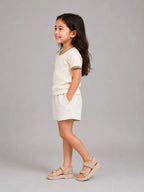 Girls rib top off white - Shop For Asha