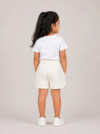 Girls Shorts: Coconut White - Shop For Asha