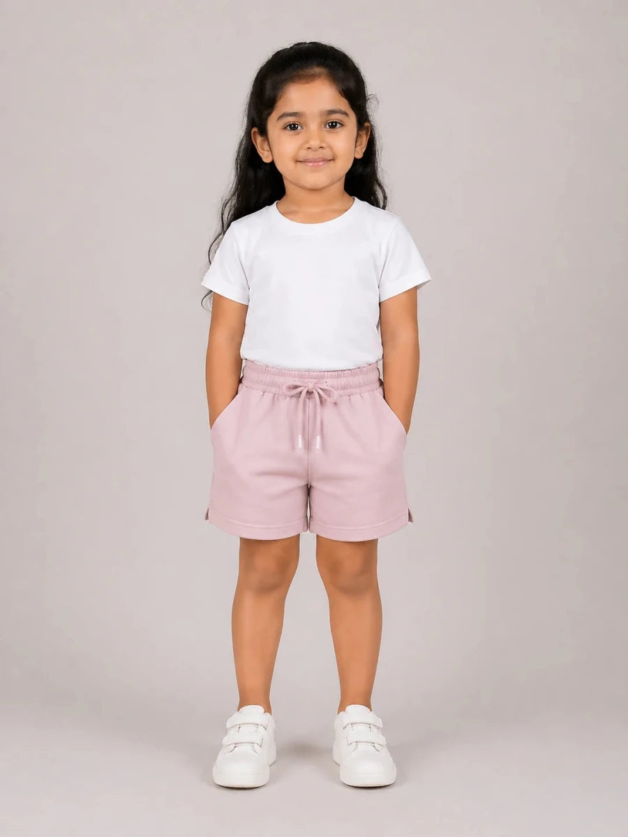 Girls Shorts: Peachy Pink - Shop For Asha