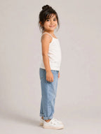 Girls Spaghetti top: White - Shop For Asha