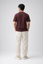 Relaxed Fit T-shirt: Burgundy