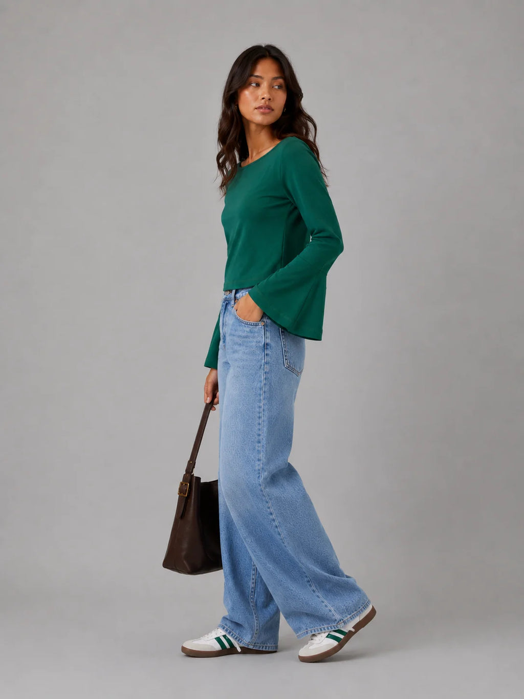 The Elara Tee: Forest Green