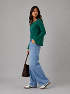 The Elara Tee: Forest Green