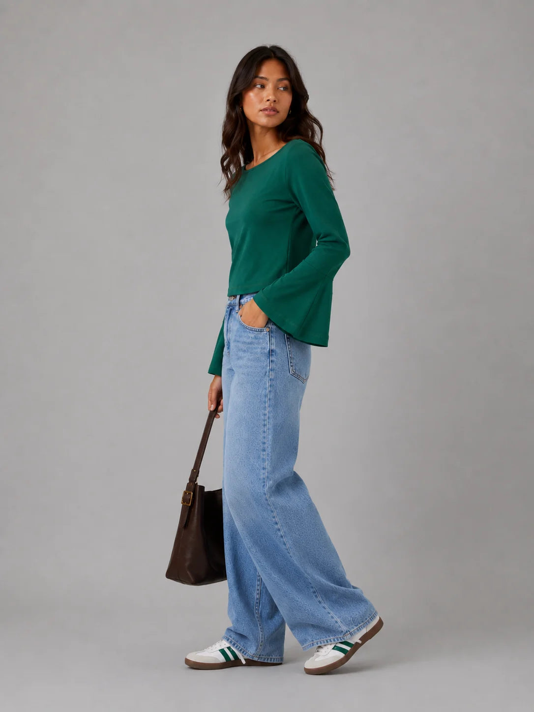 The Elara Tee: Forest Green