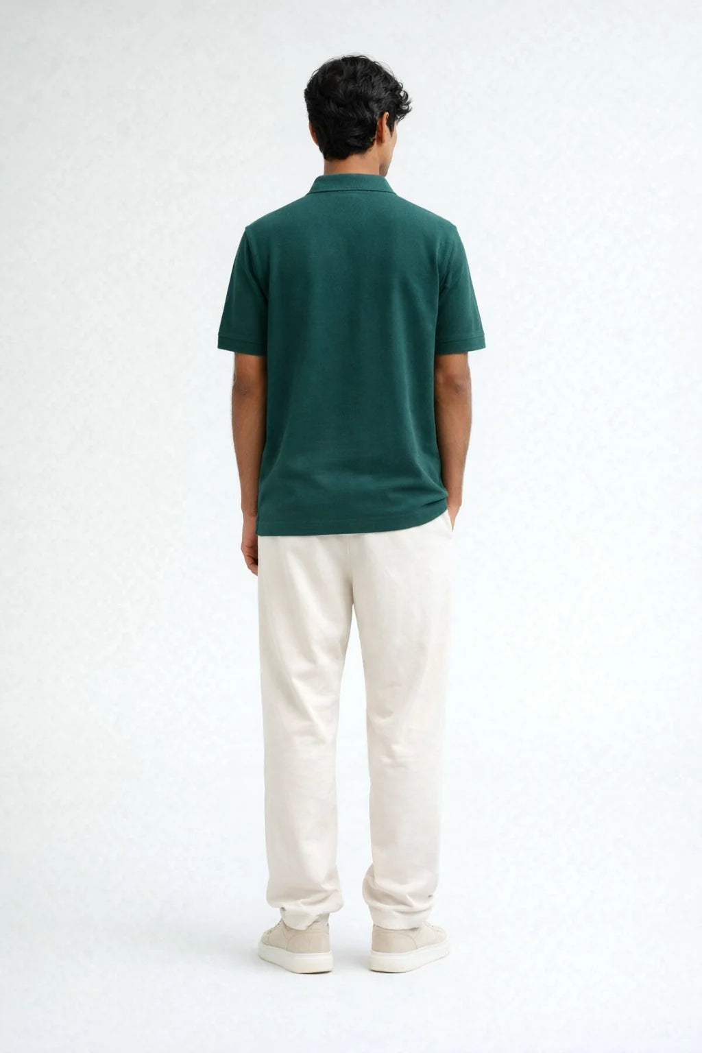 Polo T-Shirt: Rain Forest Green
