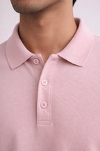 Polo T-Shirt: Peachy Pink