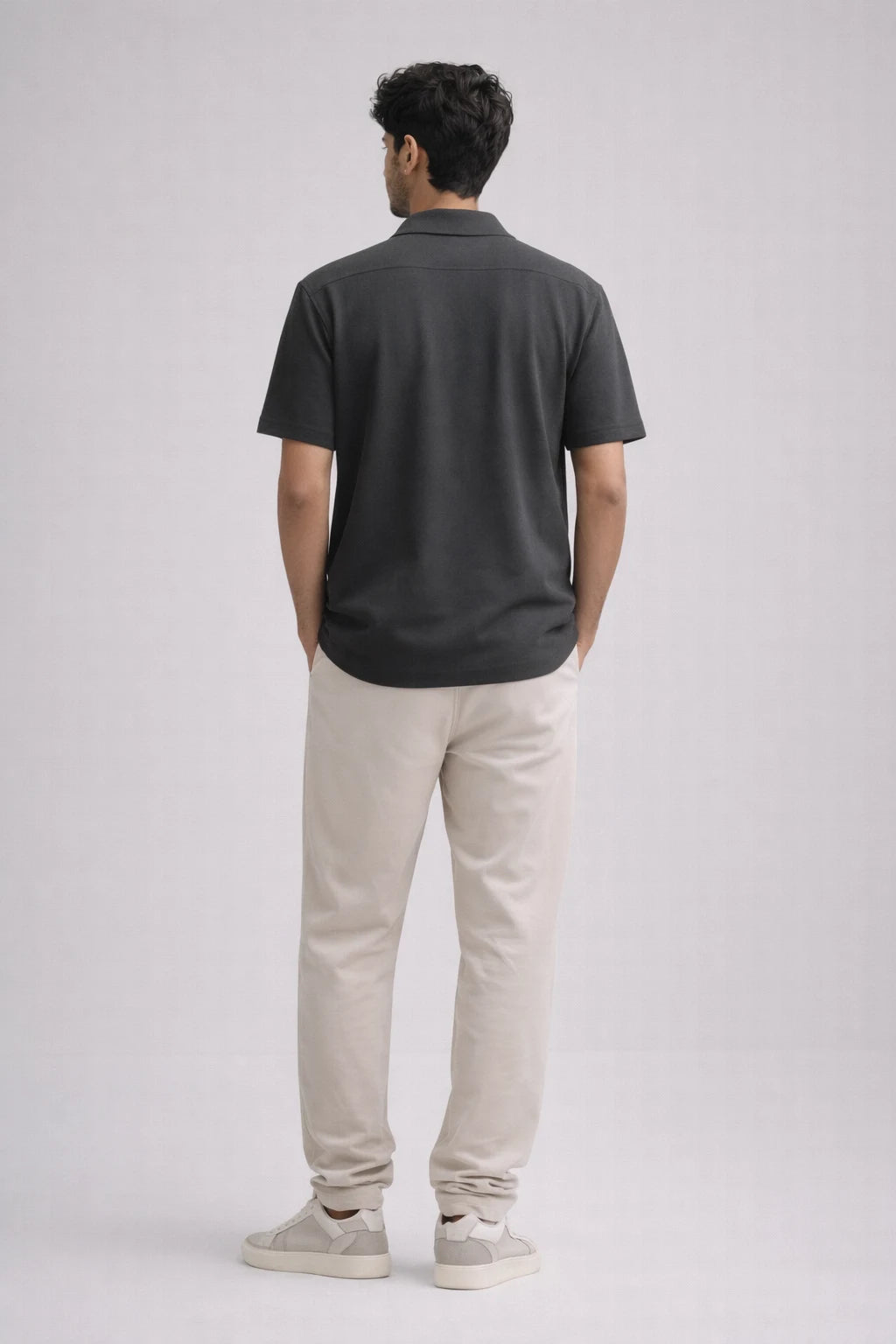 Dark Grey Resort Collar Shirt