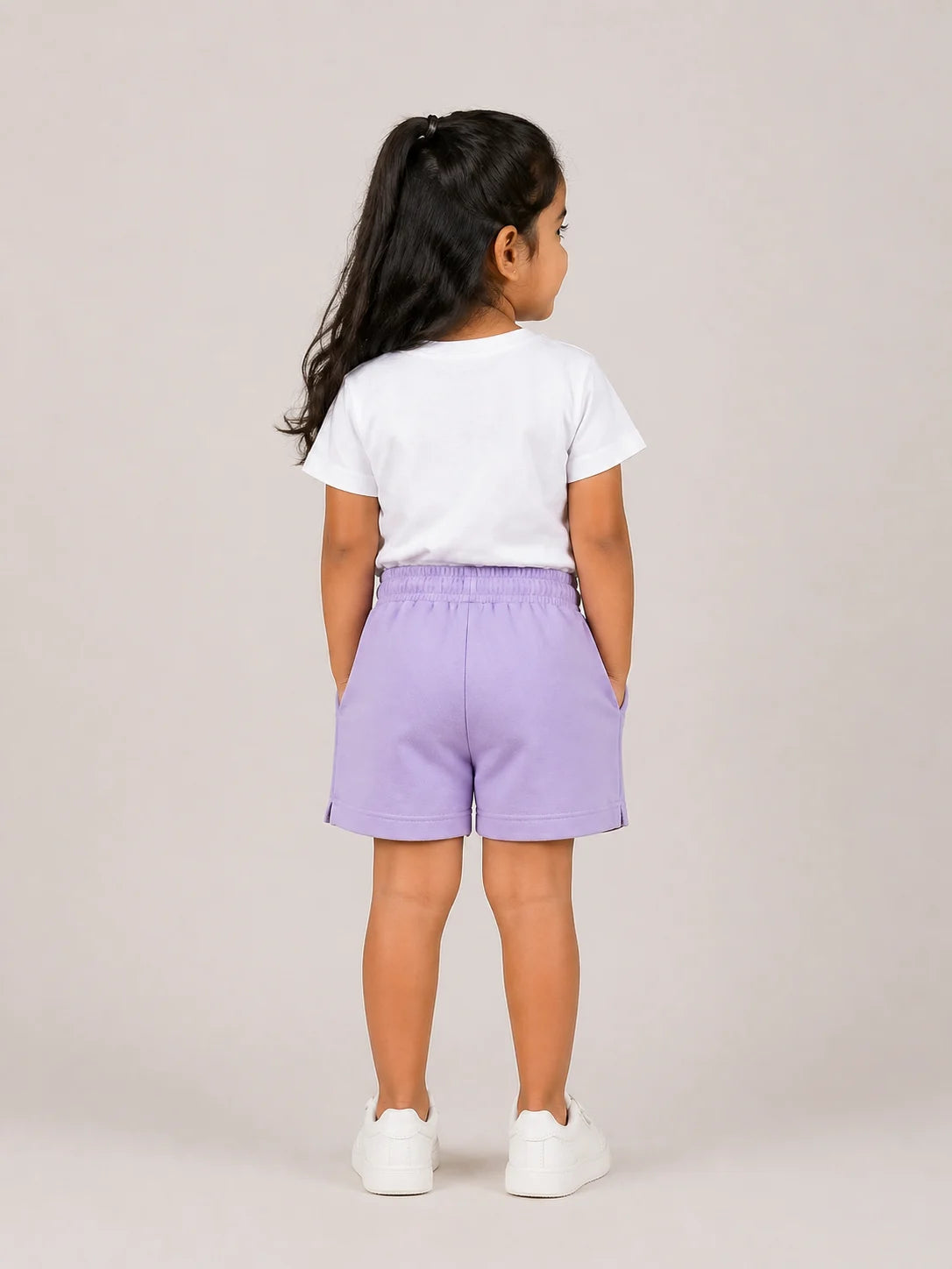 Girls Shorts: Lilac