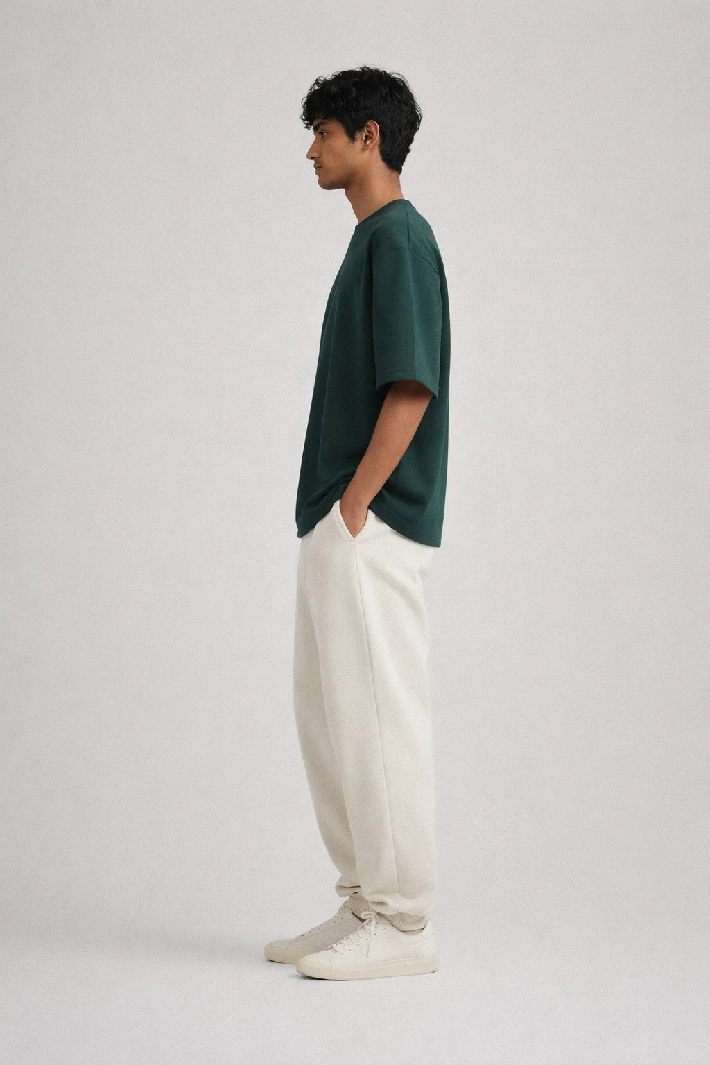 Box Fit T-Shirt: Rain Forest Green