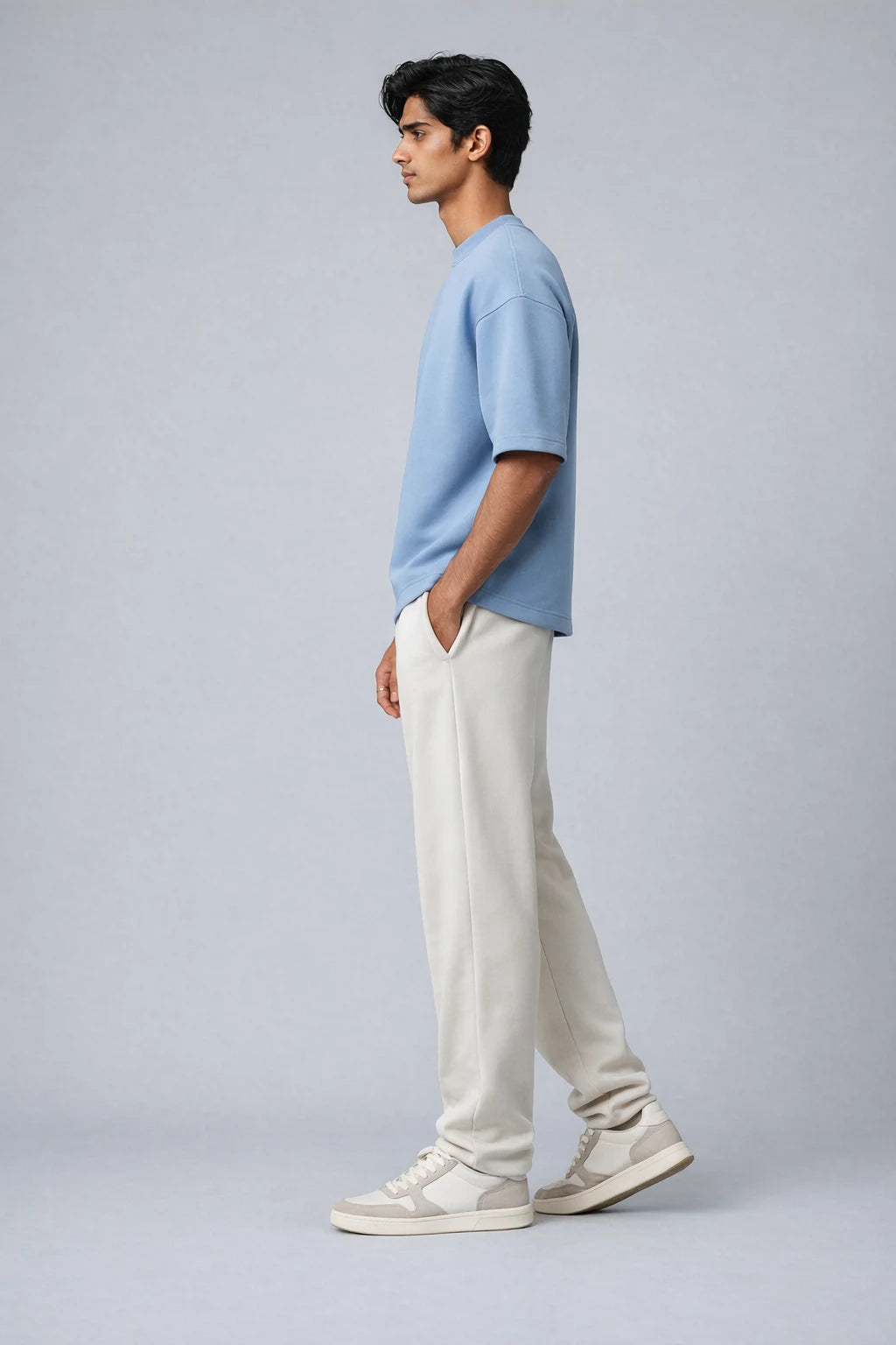 Box Fit T-Shirt: Finch Blue