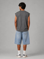 Relaxed Fit Vest: Grey
