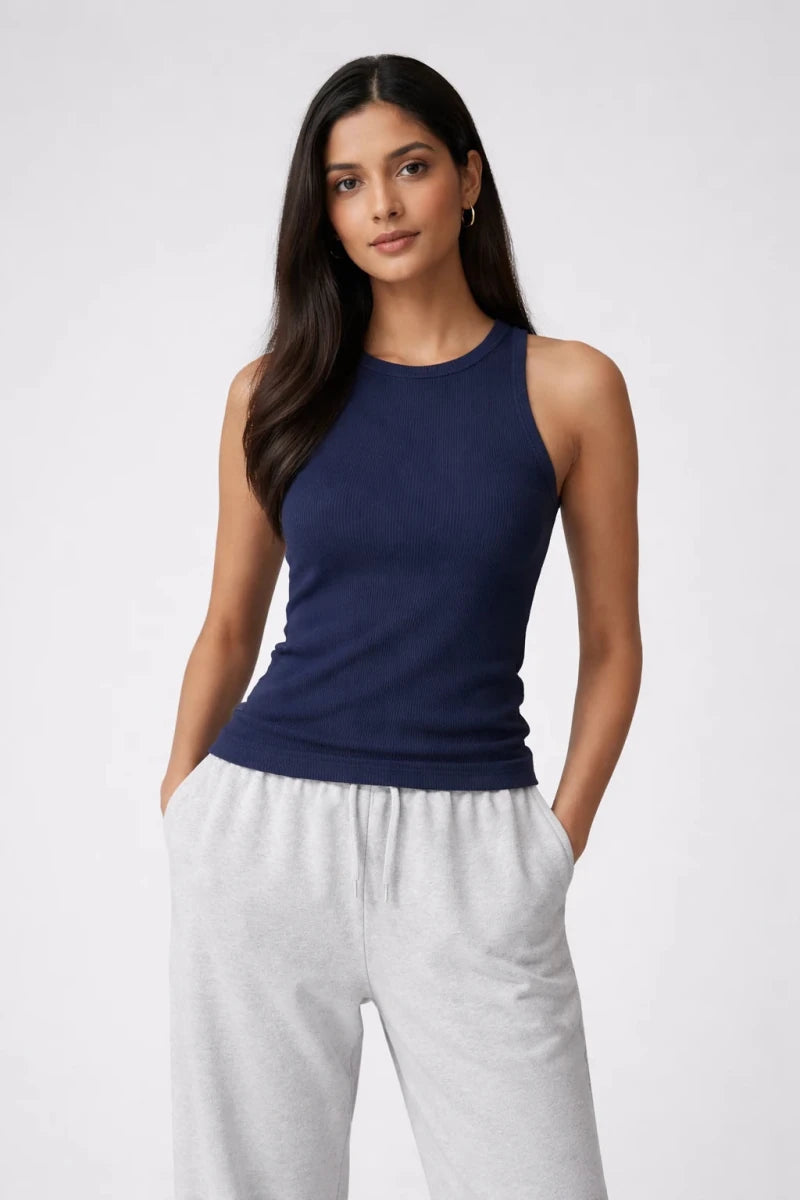 Navy Tank Top - Shop For Asha