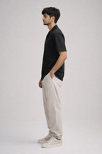 Black Resort Collar Shirt