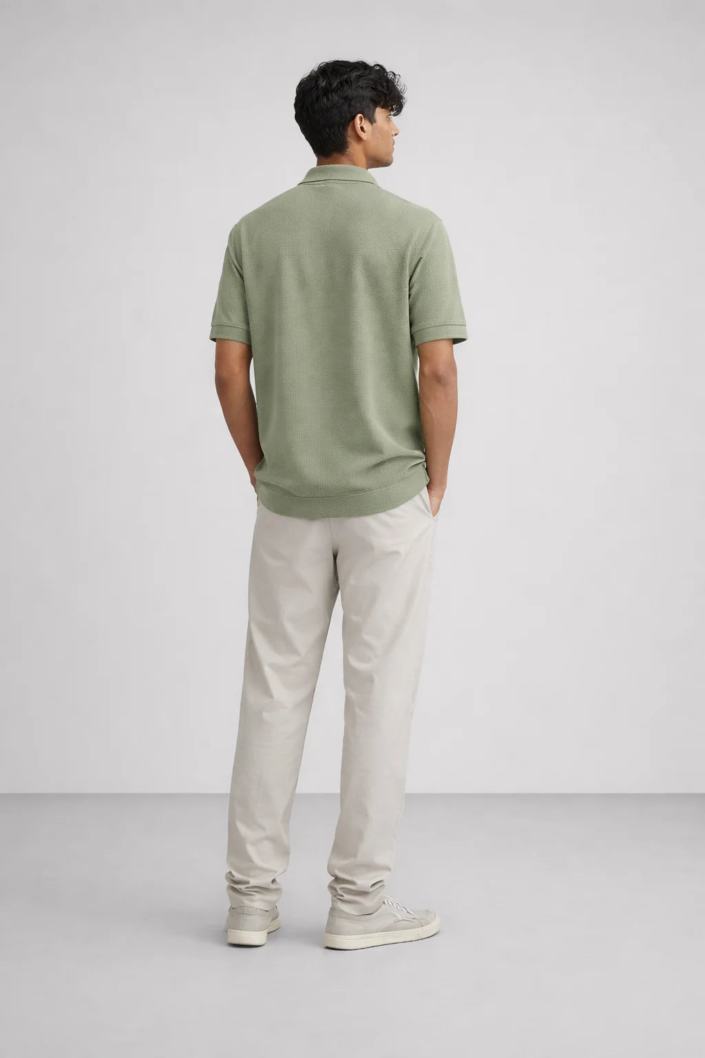 Polo T-Shirt: Sage Green
