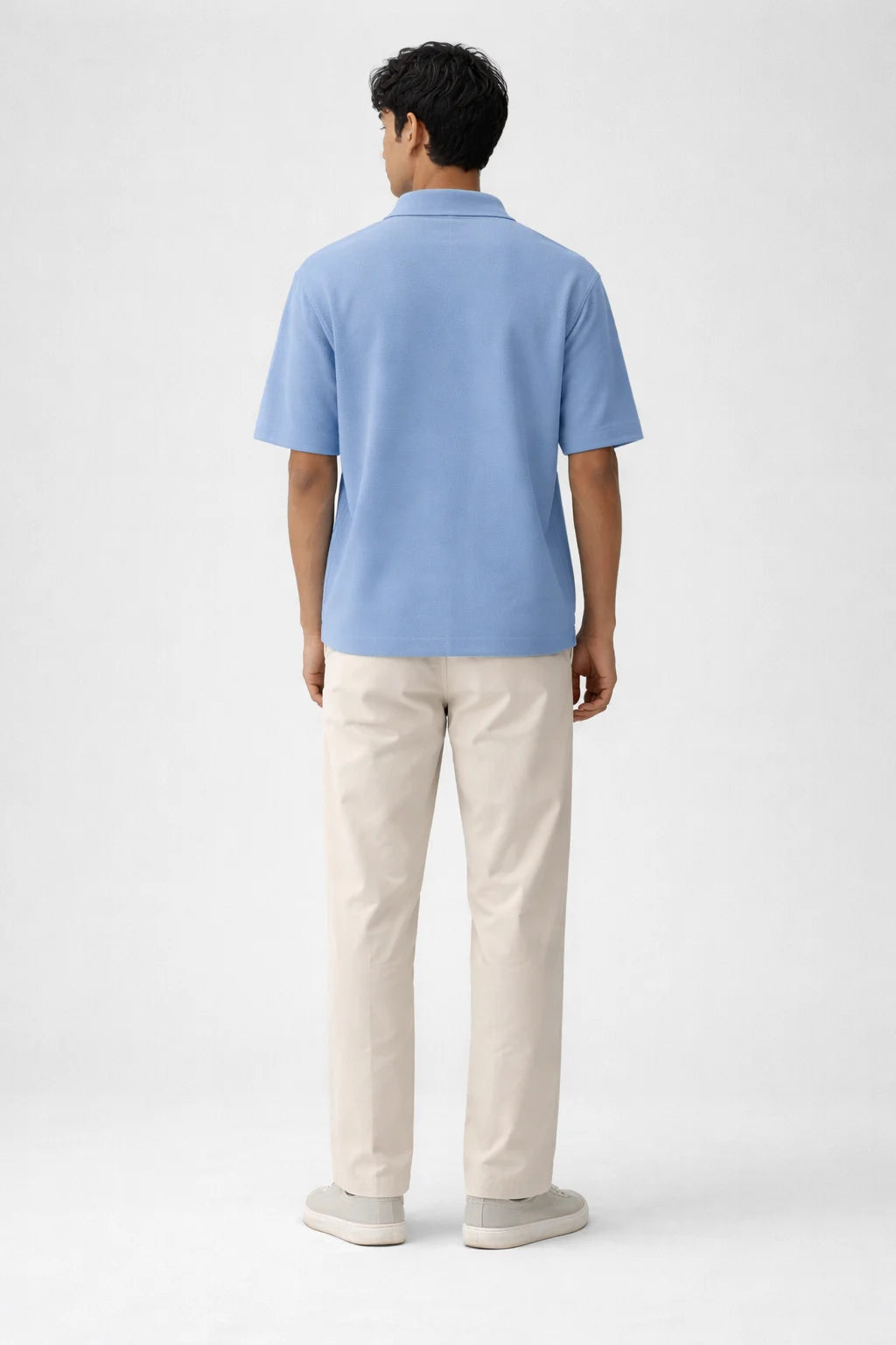 Resort Collar Shirt: Powder Blue