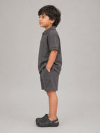 Boys Polo T-shirt: Grey
