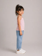 Girls Spaghetti top: Peachy Pink