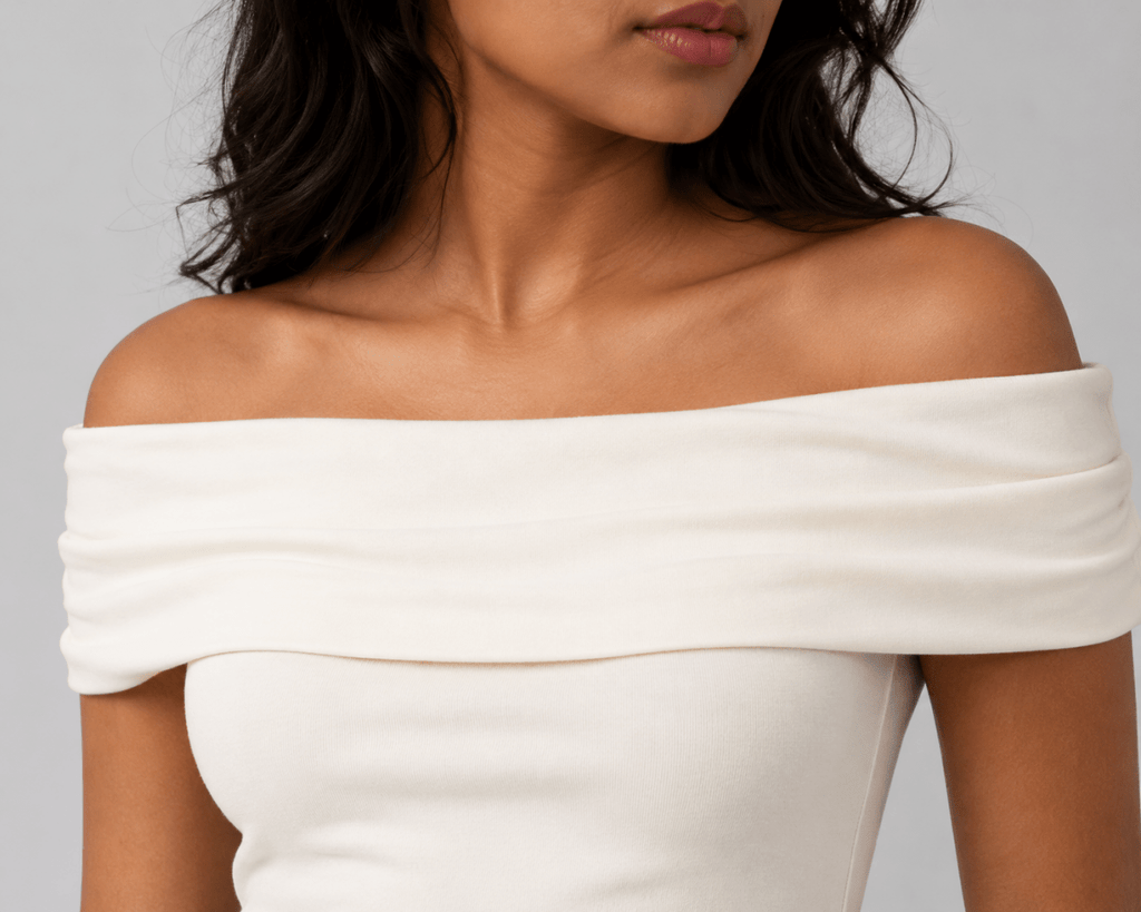 Off Shoulder Top: Coconut White - Shop For Asha