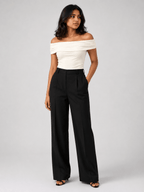Off Shoulder Top: Coconut White - Shop For Asha