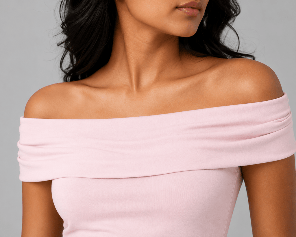 Off Shoulder Top: Peach Pink - Shop For Asha