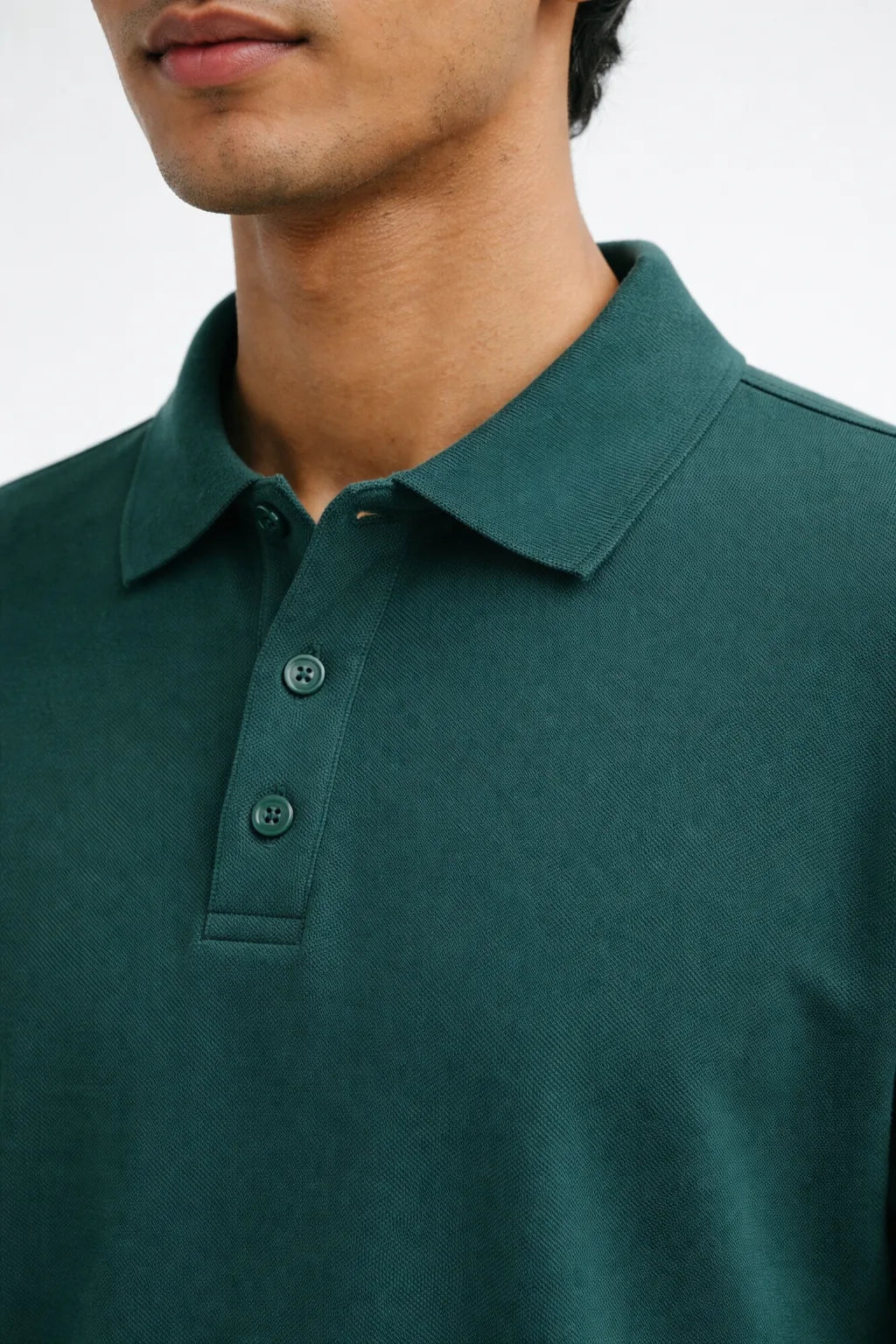 Polo T-Shirt: Rain Forest Green