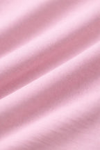 Peachy Pink Crew Neck T-Shirt - Shop For Asha