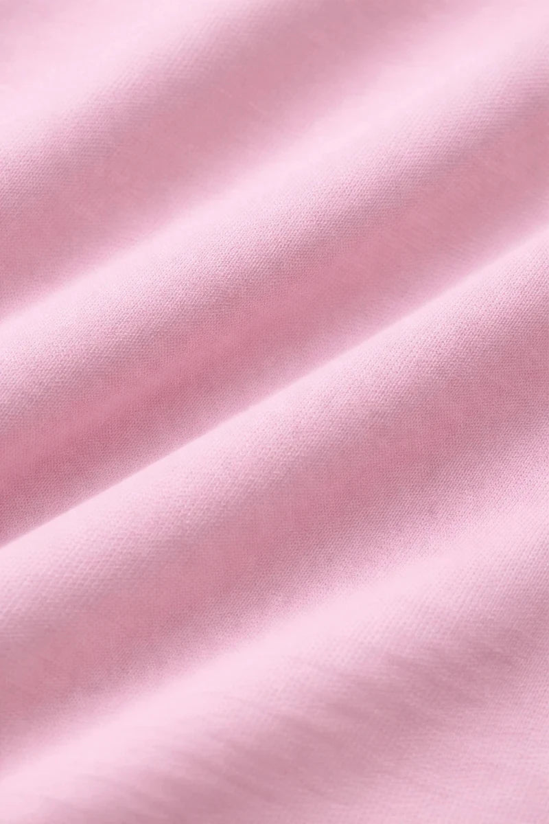 Peachy Pink Crew Neck T-Shirt - Shop For Asha