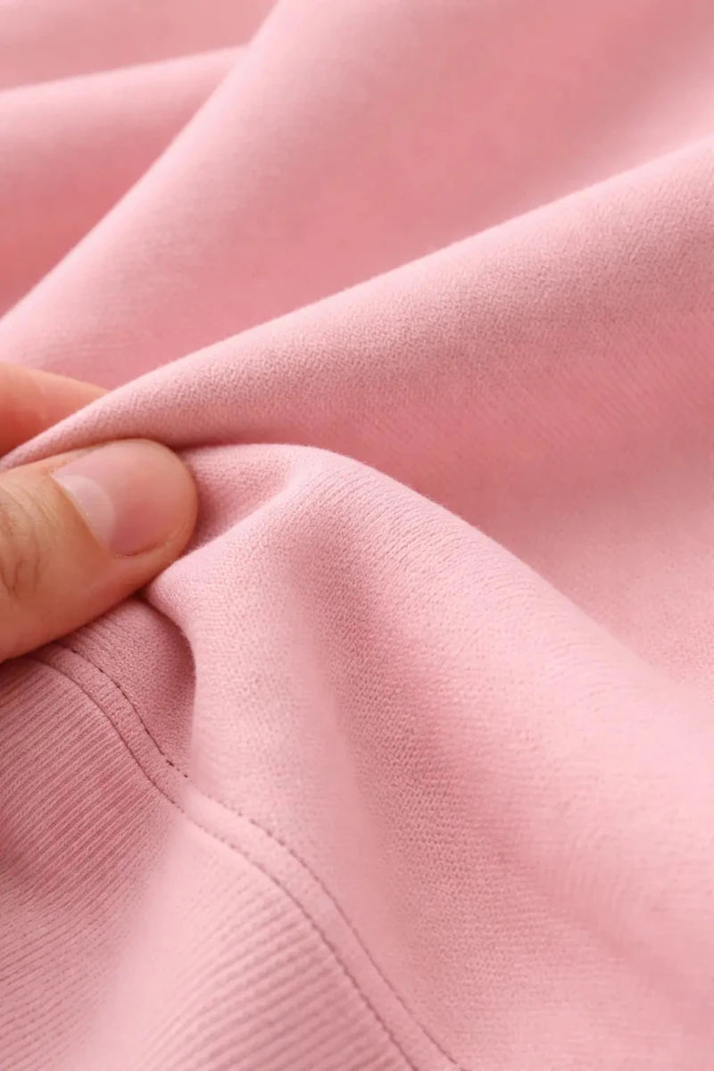 Peachy Pink Oversize Fit Crew Neck T-shirt with Patch Pocket - Shop For Asha