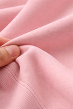 Peachy Pink Oversize Fit Crew Neck T-shirt with Patch Pocket - Shop For Asha