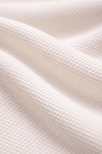 Peal White 100% Cotton Piqué Raglan Sleeve Formal Shirt - Shop For Asha