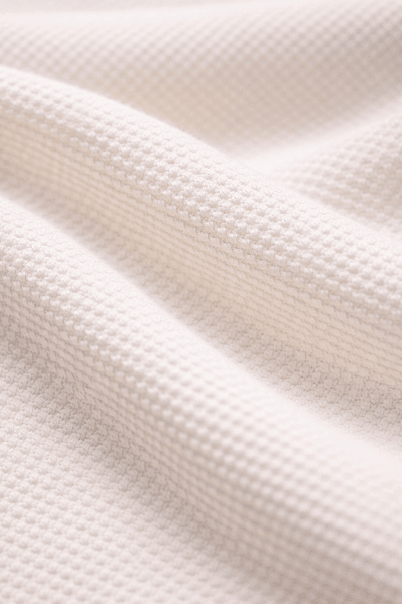Peal White 100% Cotton Piqué Raglan Sleeve Formal Shirt - Shop For Asha