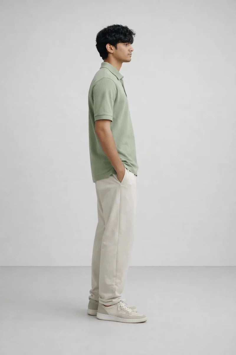 Polo T-Shirt: Sage Green - Shop For Asha