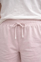 Powder Blue shorts with Coconut white T-shirt - Shop For Asha