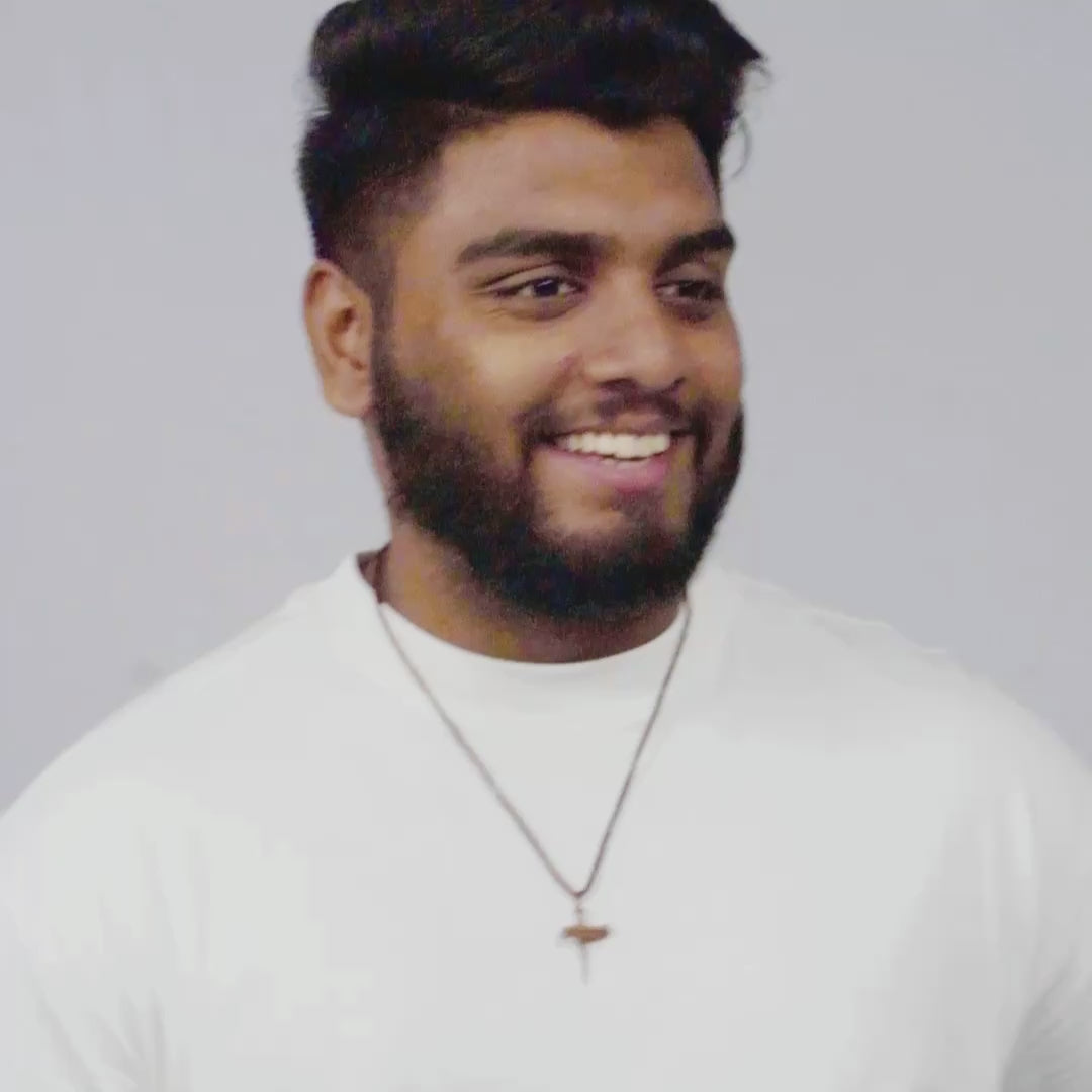 Pearl White Crew Neck Regular Fit T-shirt