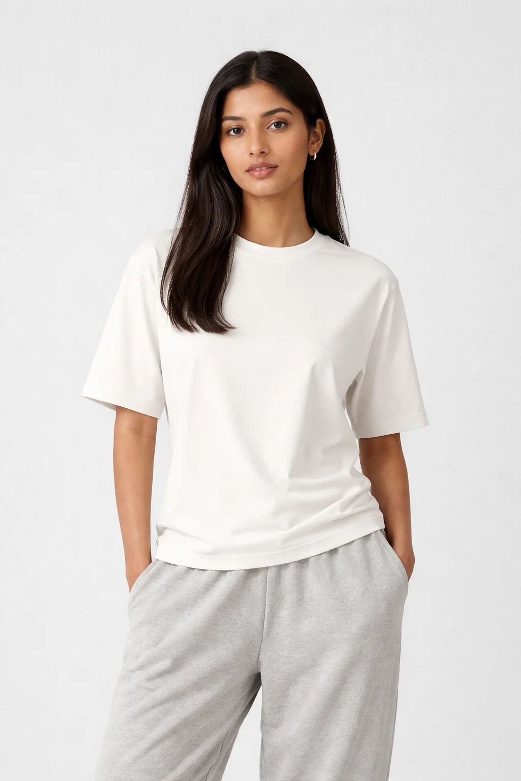 Coconut White Crew Neck T-Shirt
