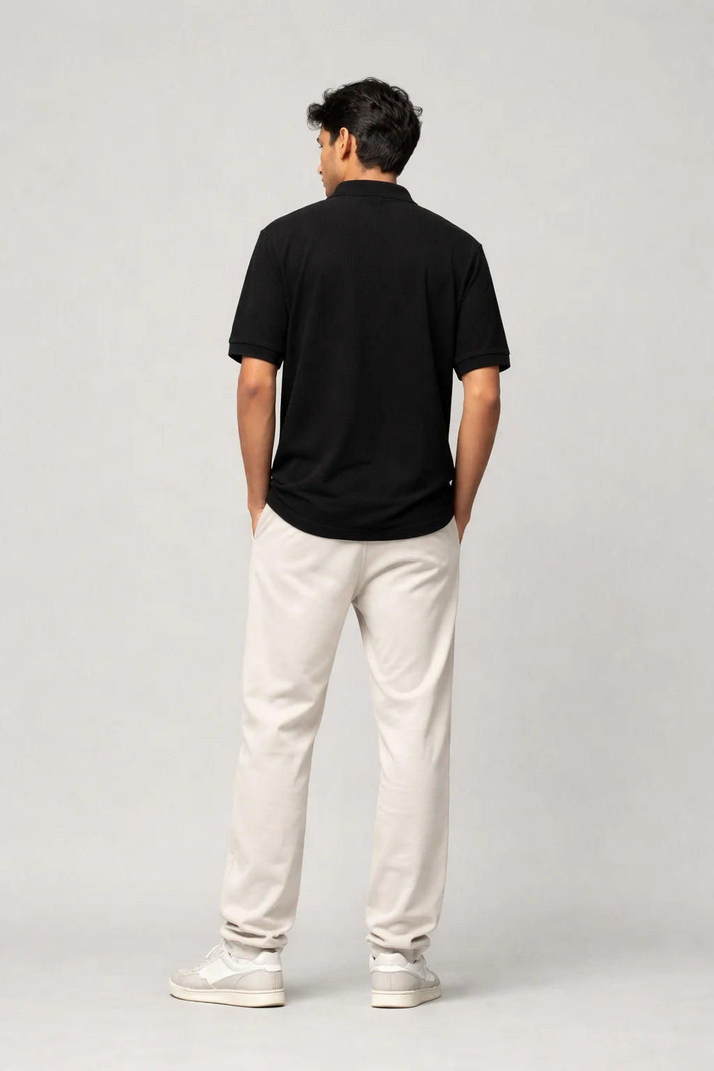 Polo T-Shirt: Black