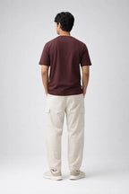 Relaxed Fit T-shirt: Burgundy - Shop For Asha
