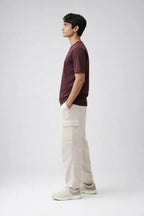 Relaxed Fit T-shirt: Burgundy - Shop For Asha