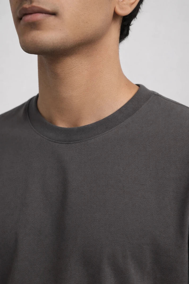 Relaxed Fit T-shirt: Dark Grey - Shop For Asha