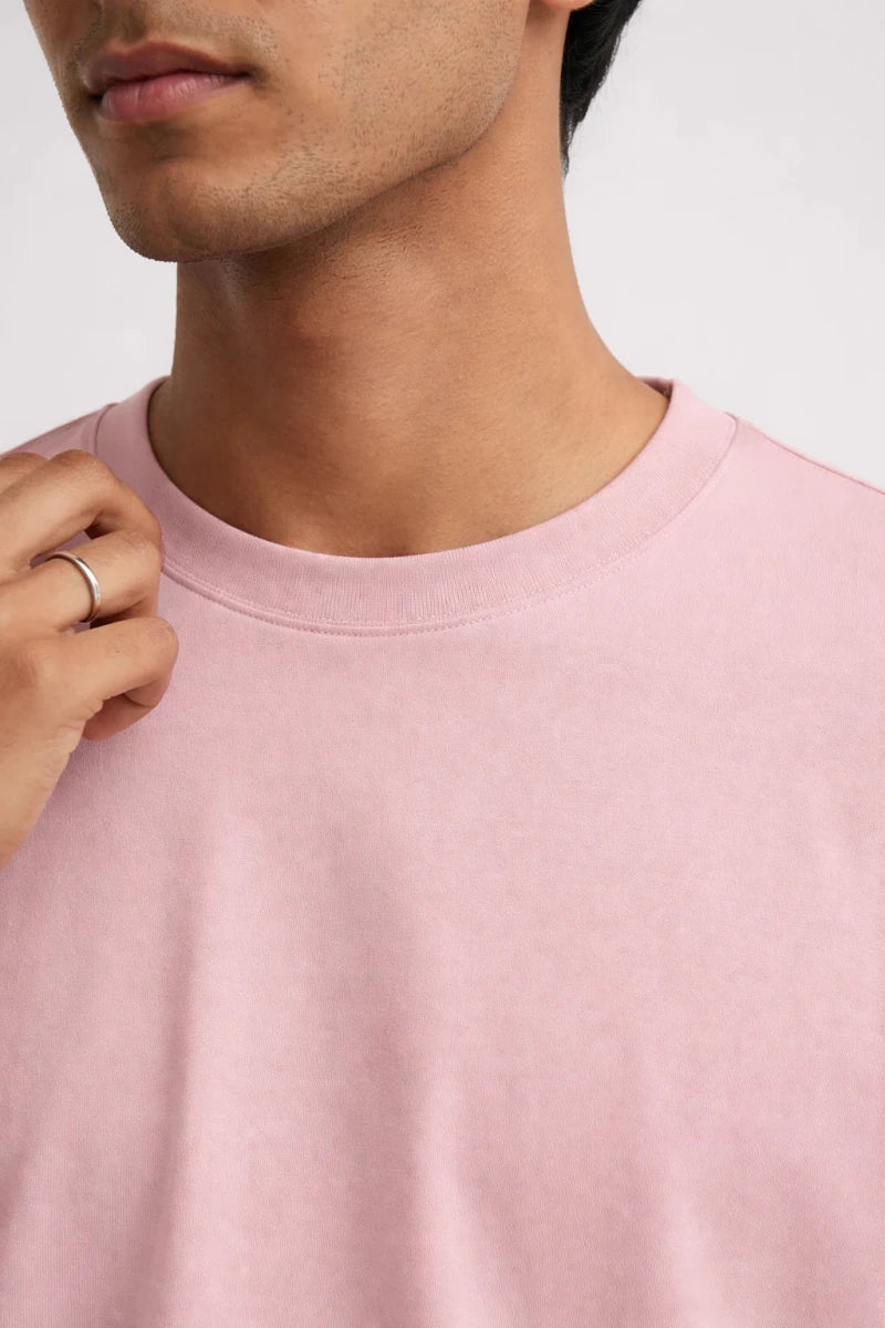 Relaxed Fit T-shirt: Peachy Pink - Shop For Asha