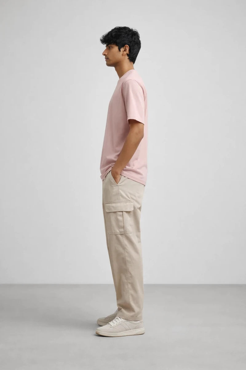 Relaxed Fit T-shirt: Peachy Pink - Shop For Asha