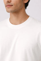 Relaxed Fit T-shirt: Pearl White - Shop For Asha