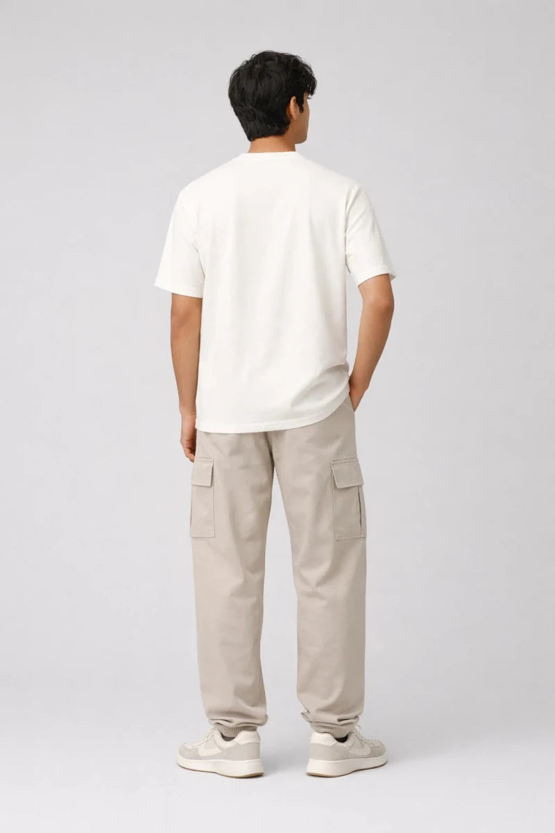 Relaxed Fit T-shirt: Pearl White - Shop For Asha