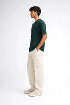Relaxed Fit T-shirt: Rain Forest Green - Shop For Asha