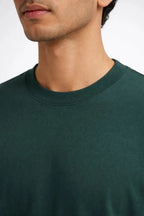Relaxed Fit T-shirt: Rain Forest Green - Shop For Asha